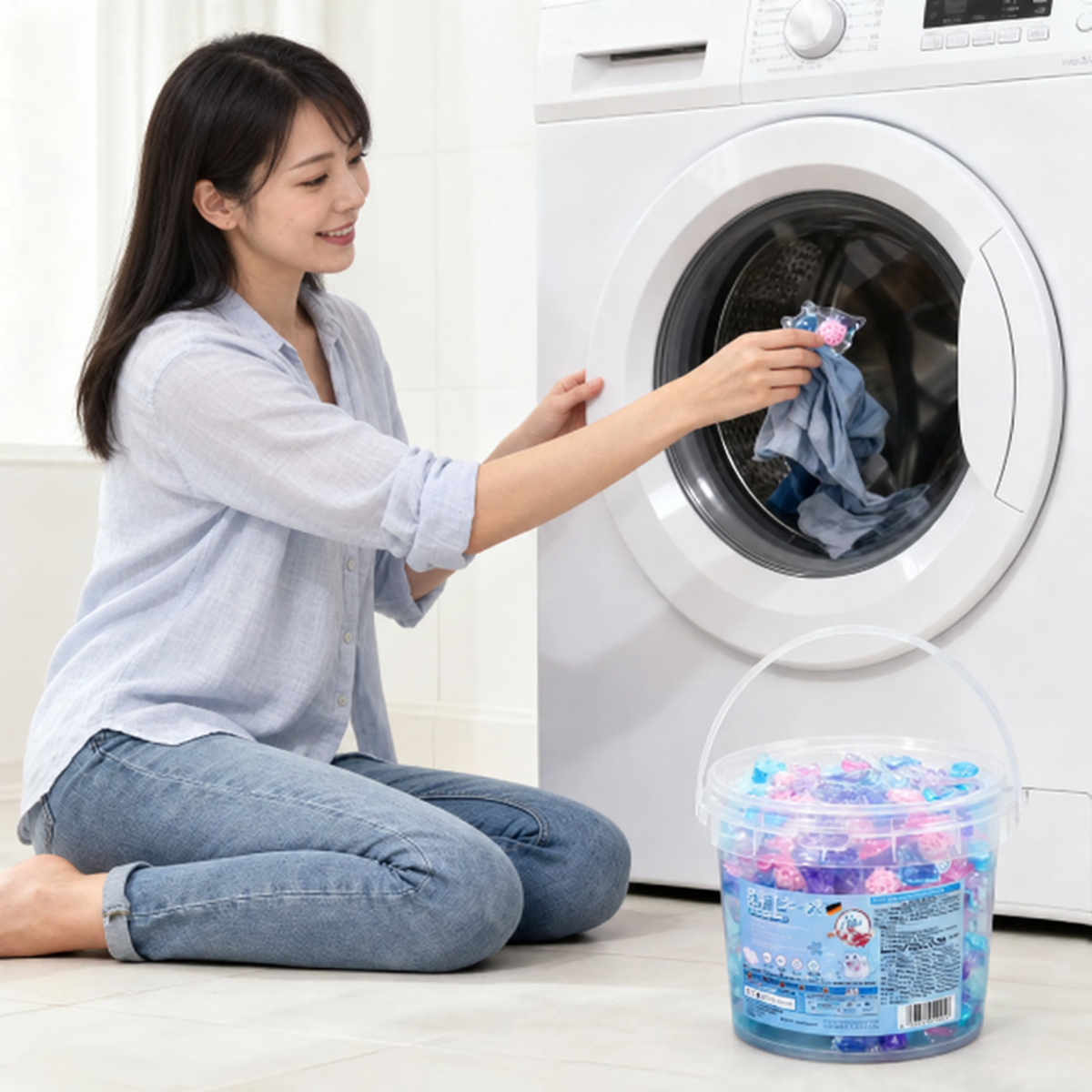 洗濯の手間をこれ1つで｜桜香る5in1洗濯カプセル
